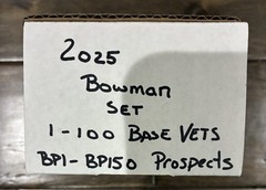 2025 Bowman Baseball Complete 250 Card Paper Base Set: #1-100, BP#1-BP#150