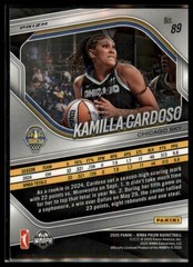 2025 Panini Prizm WNBA #89 Kamilla Cardoso White Seismic Prizms