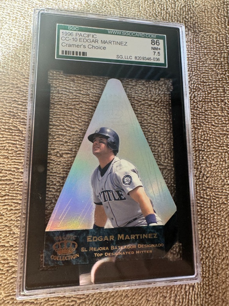 1996 Pacific Cramers Choice CC10 Edgar Martinez SGC 86 rare