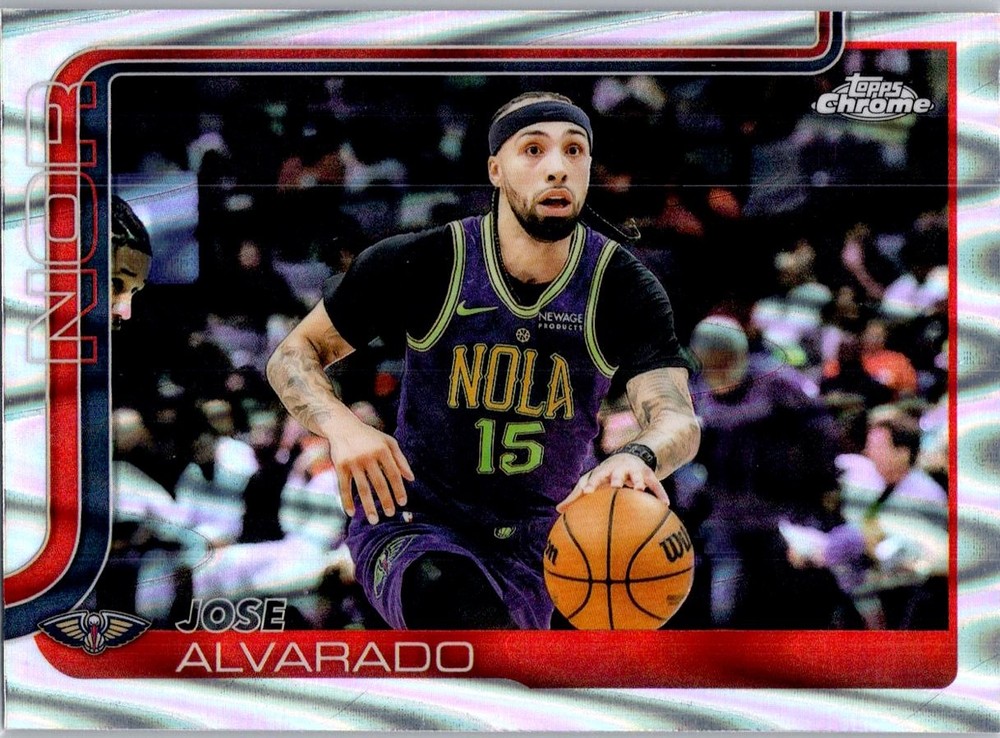 2025-26 Topps Chrome #144 Jose Alvarado RayWave Refractor
