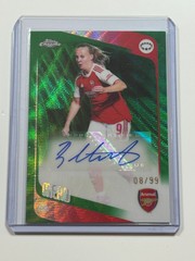 2025-26 Topps Chrome Women&rsquo;s UWCL Auto Green Wave Beth Mead 08/99