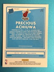 Precious Achiuwa 2020-21 Panini Optic – Rated Rookie Red Pulsar Prizm SP (RC)