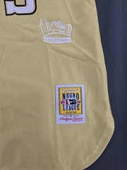 VTG Mitchell And Ness Negro Mens Large Basketball All Star Jersey Gold NWT