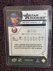2025-26 Upper Deck Star Rookies – Matthew Schaefer #5 (RC)