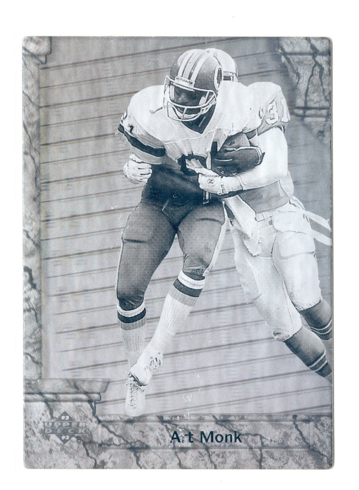 1992 UD Art Monk #GB1 Game Breakers Hologram Washington Redskins