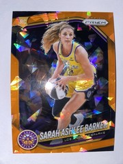 2025 Panini WNBA Prizm Sarah Ashlee Barker #31 Orange Cracked Ice Prizm Rookie