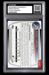 2025 Didier Fuentes 1st Bowman Prospects Rookie Card #BP-146 Braves Graded 10