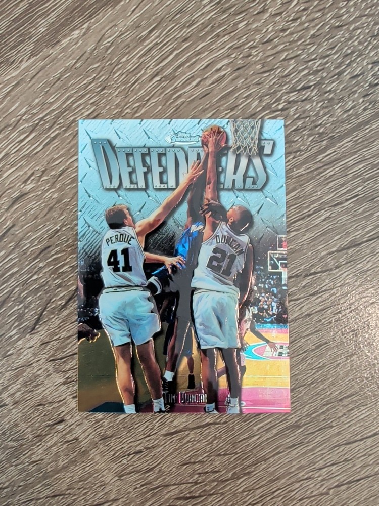 1997-98 Topps Finest – Uncommon Silver Tim Duncan #306 Embossed (RC) Spurs HOF