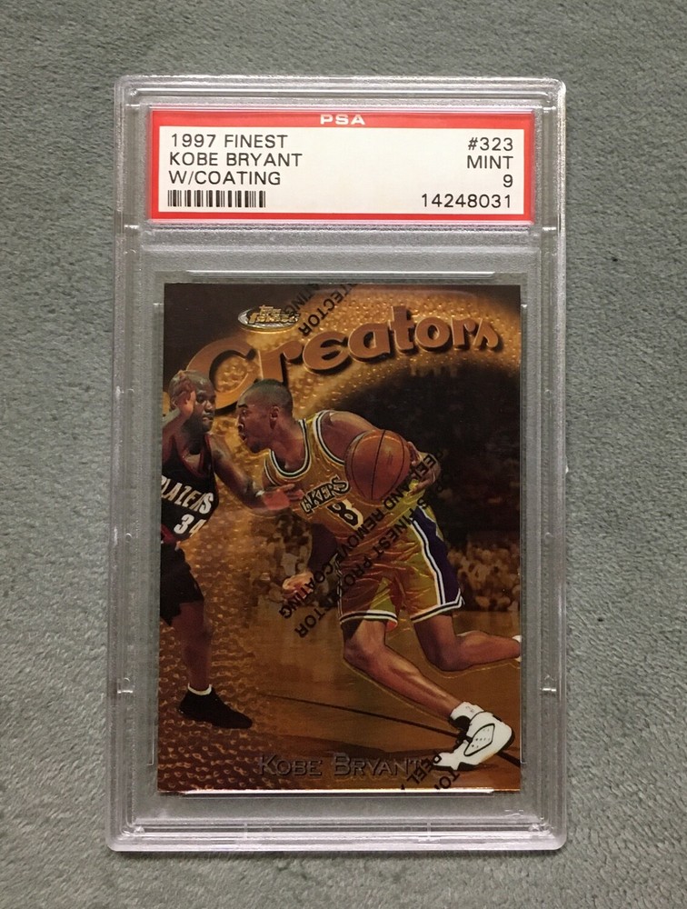 1997-98 TOPPS FINEST GOLD CREATORS #323 RARE KOBE BRYANT 2nd Year Lakers PSA 9🔥