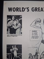 Original 1970s Andre The Giant Promo Poster