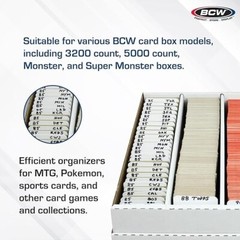 (5-100) BCW Trading Card Dividers Loose Standard Sports Gaming FREE SHIPPING