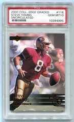 2000 Collector&rsquo;s Edge Graded uncirculated #118 Steve Young ~ PSA GEM MINT 10