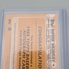 Topps 2025 Heavy Lumber HL-49 SSP & 2023 Topps Eddie Murray Autograph 2-Card Lot