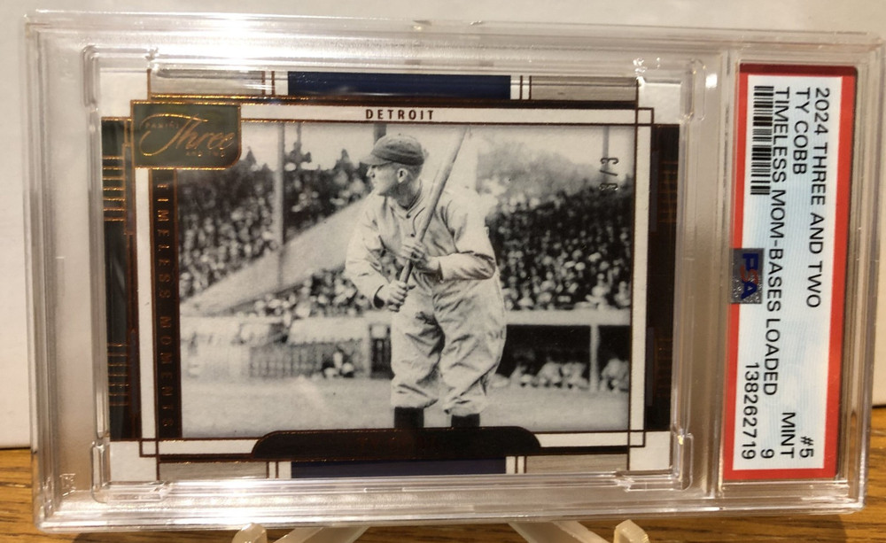 TY COBB – 2024 Panini Three and Two – Timeless Moments Bases Loaded #3/3!!