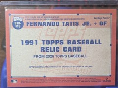2026 Topps #91R-FTJ Fernando Tatis Jr. 1991 35th Anniversary Relics