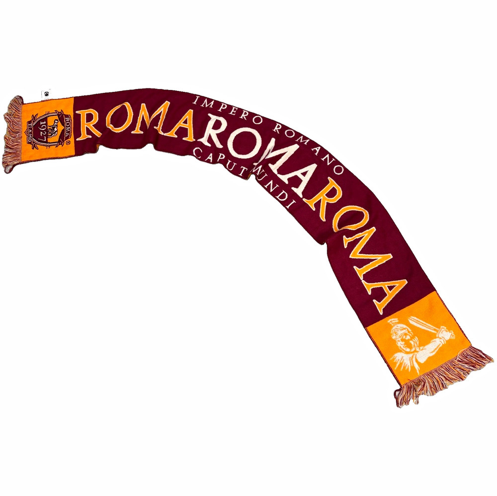 AS Roma Soccer Scarf Football Calcio Impero Romano Caput Mundi Gladiator Fringe