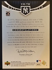2007 Sweet Spot Classic Memorabilia Thurman Munson JERSEY YANKEES