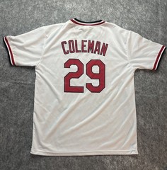 Vintage St. Louis Cardinals Coleman #29 MLB Jersey White Red Navy Unisex Size XL