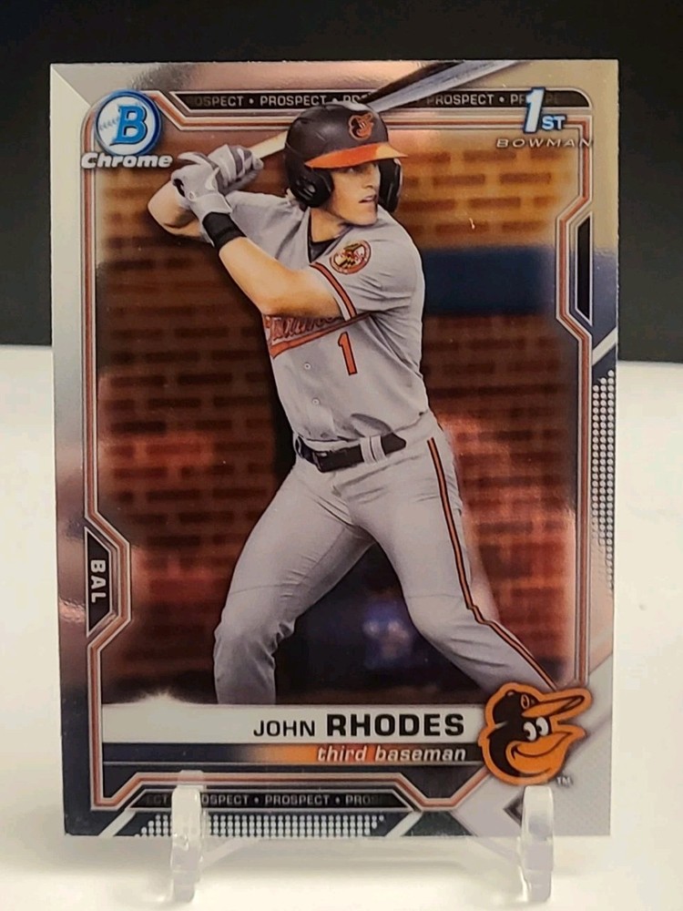 2021 Bowman Draft Chrome John Rhodes #BDC-80 1st Bowman RC