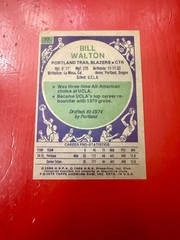 Topps 1975-76 Bill Walton #77 Basketball Portland Trail Blazers Card