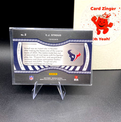 2023 Panini Obsidian Tunnel Vision C.J. STROUD Asia Red Flood Electric Etch (RC)
