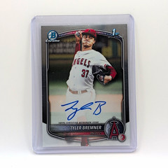 2025 Bowman Draft 1st Chrome Prospect Auto Tyler Bremner #CPA-TB Angels