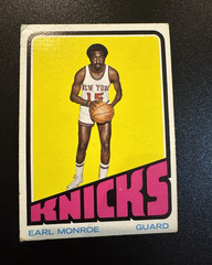 Topps 1969-70 Topps Earl Monroe New York Knicks #73 Basketball Trading Card