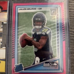 2023 Panini Select Jsn RC Die Cut And 2025 Donruss Optic Pink Rated RC Milroe