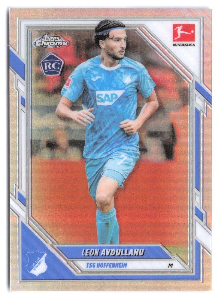 2025-26 Topps Chrome Bundesliga Leon Avdullahu #45 Refractor Rookie RC