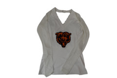 All Sport Couture NFL Womens Chicago Bears Wildkat White Shirt NWT XS