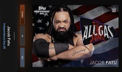 Jacob Fatu – Headshot Portrait Iconic – Topps Slam WWE Independence Day 26