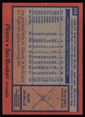 1978 Topps Jim Rooker Pittsburgh Pirates #308