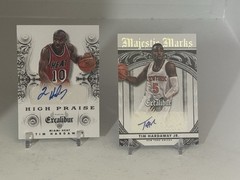 TIM HARDAWAY & TIM HARDAWAY JR. 2014-15 EXCALIBUR HIGH PRAISE AUTO B347
