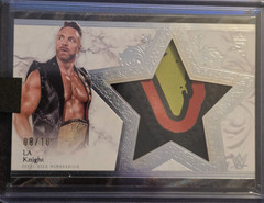 2025 Topps Royalty WWE LA Knight Star Relics Silver #8/10 Event used