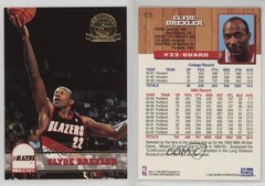 1993-94 NBA Hoops 5th Anniversary Clyde Drexler #176 HOF 0bn8