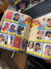 1989 PANINI MLB Baseball Sticker Yearbook–JOSE CANSECO–Cover-70% FULL