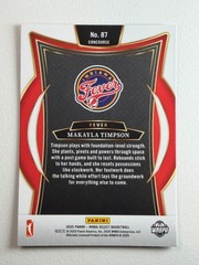 2025 Panini Select – Makayla Timpson Rookie (RC) Fever #87