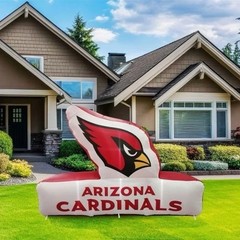 NFL Arizona Cardinals Team Inflatable Pre-Lit 7&rsquo;x10&prime; Logo Brands Brand New