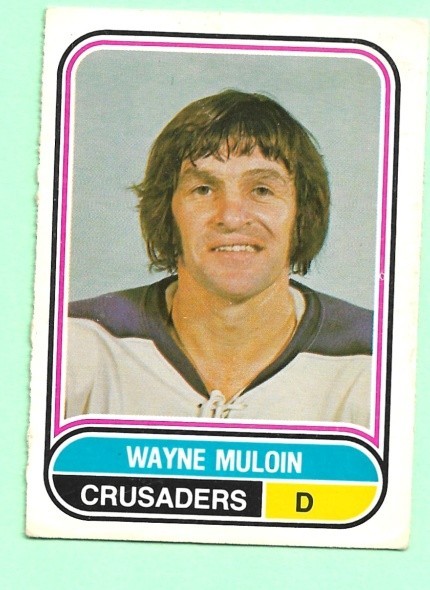 (1) WAYNE MULOIN 1975-76 O-PEE-CHEE WHA # 102 CRUSADERS VG (N3543)