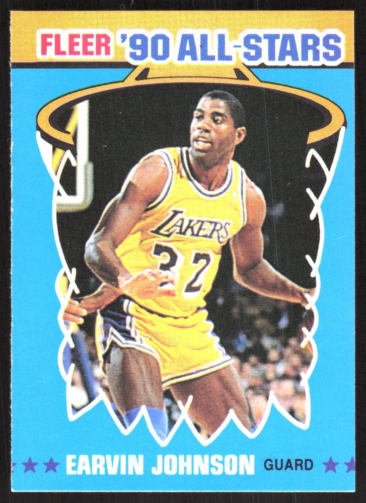 1277L 1990-91 Fleer #4 Earvin MAGIC Johnson All-Stars