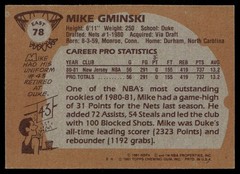 Mike Gminski 1981-82 Topps #78 RC New Jersey Nets EX
