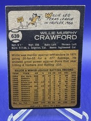 WILLIE CRAWFORD 1973 Topps #639 – EX – Dodgers