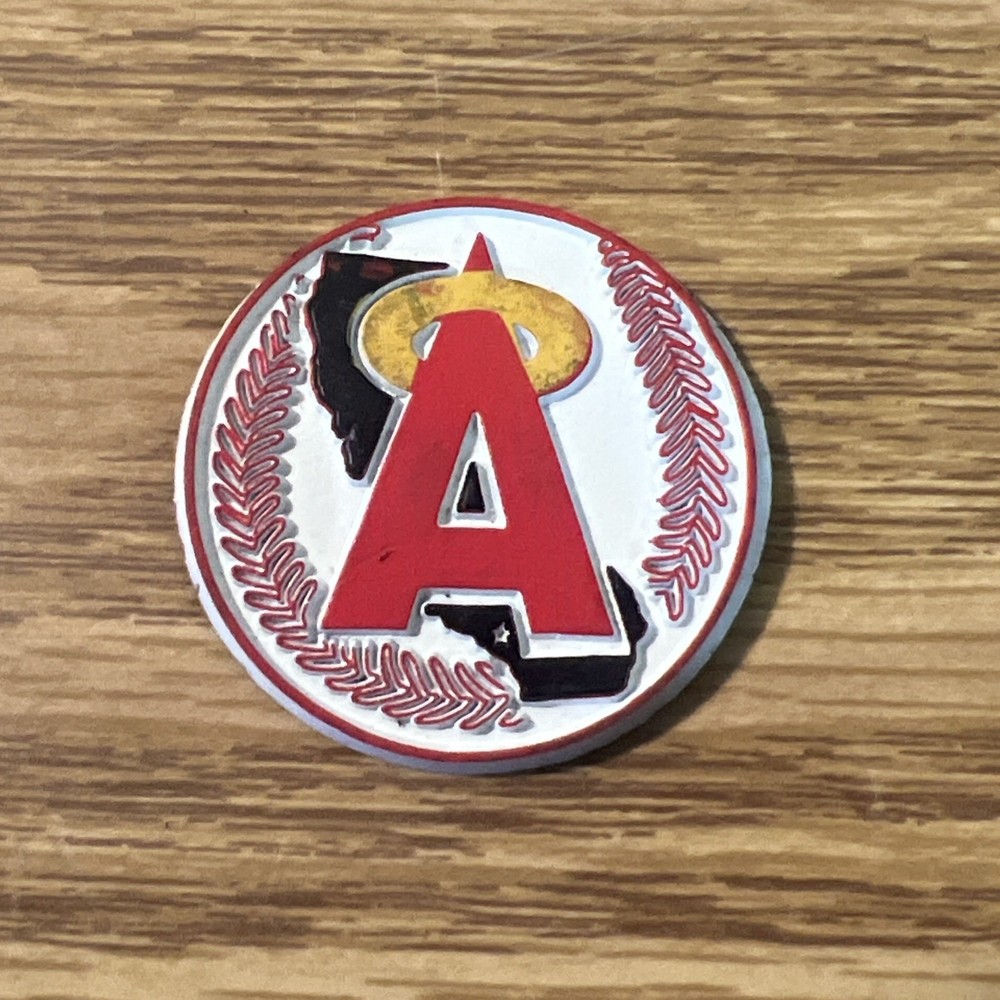 California Angels Vintage MLB Baseball Rubber Logo Magnet Sports Magnets Inc