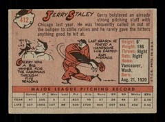 1958 Topps #412 Gerry Staley EX/EX+ X2687451