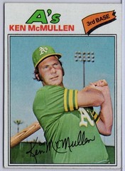 1977 Topps #181 Ken McMullen in EX Condition Athletics