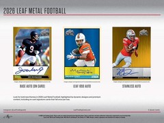 2026 LEAF METAL FOOTBALL HOBBY JUMBO BOX