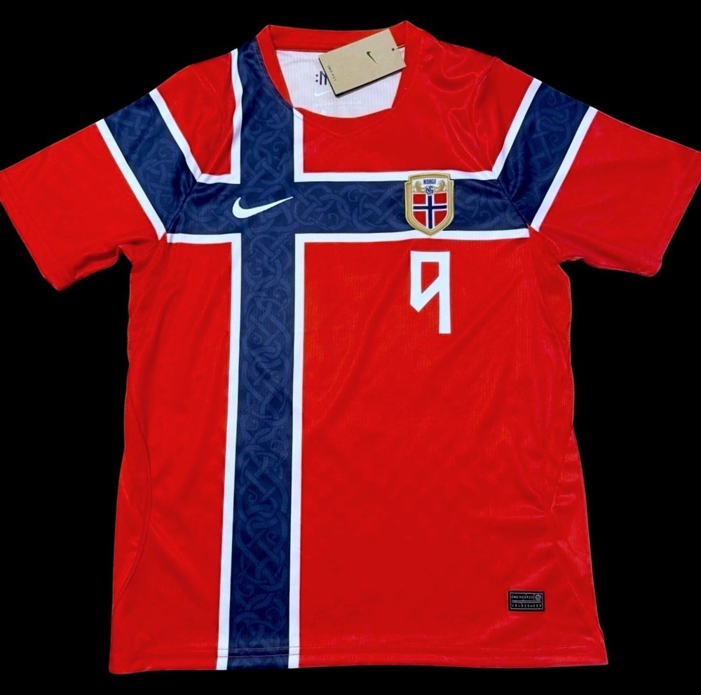 Erling Haaland Team Norway Jersey Red – Size Large