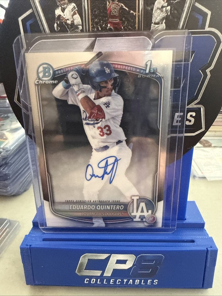 2025 Bowman – Chrome Prospect Autographs Eduardo Quintero #CPA-EQ (AU, RC)
