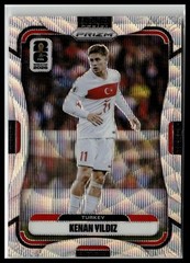 2026 Panini Prizm FIFA World Cup Kenan Yildiz #486 Wave Prizms