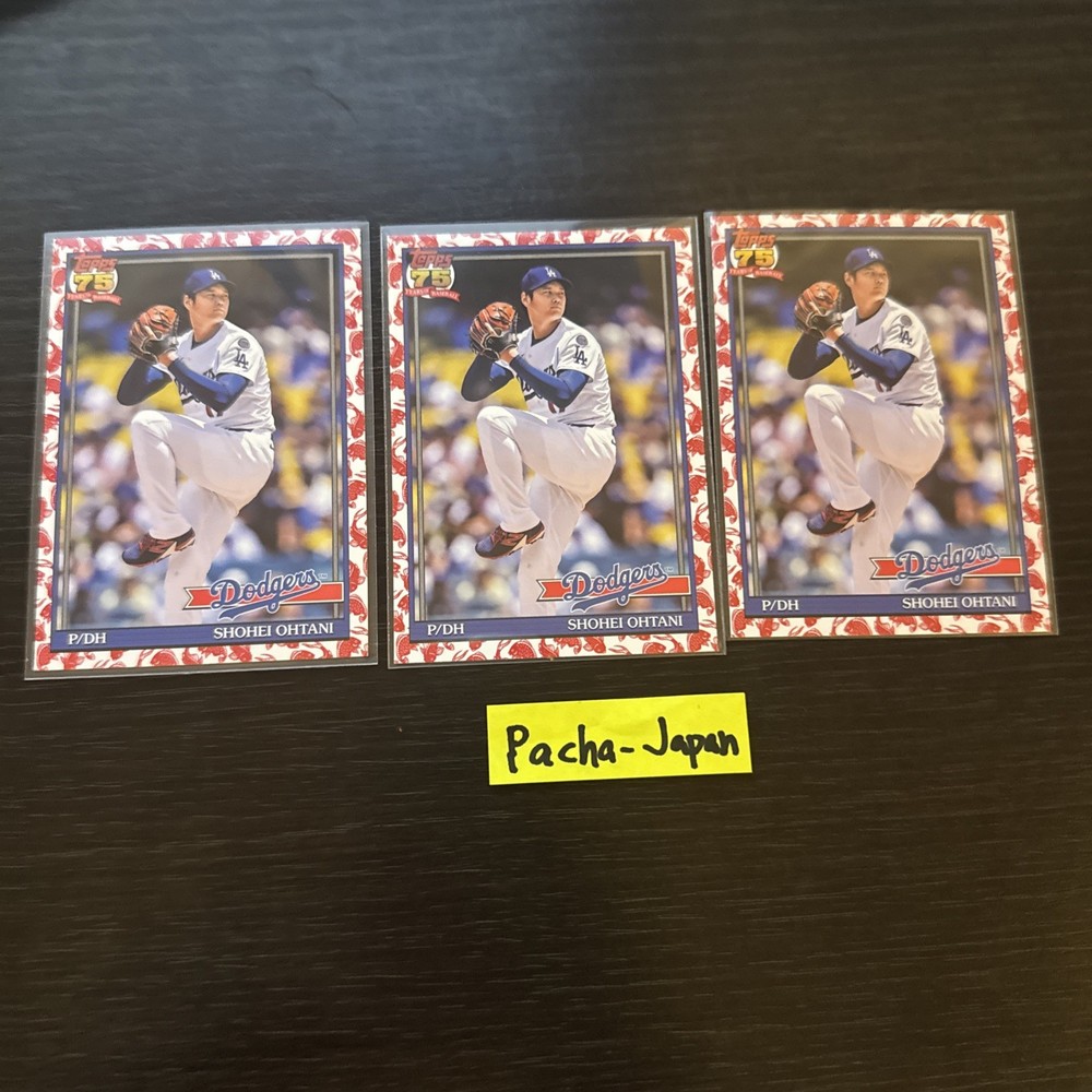 Shohei Ohtani 3cards 2026 Topps Japan Edition Koi Fish Insert Card #T91-100
